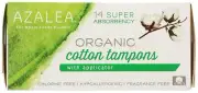 AZALEA, Organic Cotton Tampons with Applicator, Super, 14 ea (Pack of 3)