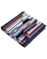 Wrangler Coyote Sands Ultra Soft Plush Fleece Reversible Throw Blanket