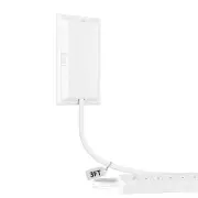 Flat Plug Extension Cord 3FT with Outlet Cover, Outlet Concealer Kit with Fla...