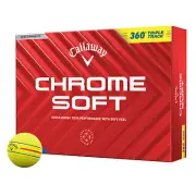 Callaway Chrome Soft 360 Triple Track 2024 Golf Balls - Yellow