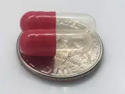 Red and Clear Size 4 Empty Gelatin Capsules also known as Gelcaps