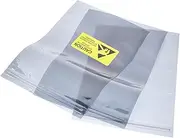 uxcell Anti Static Bags Shielding Bag 50pcs 6.7x9.8inch(17x25cm) Resealable with Labels for Hard Drive HDD SSD PCB Board