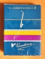 NEW VANDOREN ALTO CLARINET REED, #3 BOX of 10