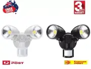 Premium LED Security Flood Light Twin Spotlight Motion Sensor Outdoor Waterproof