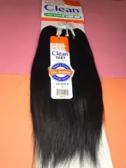 MODEL MODEL Clean 100% Human Hair Weave Extension Yaky_8"_#1