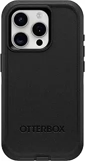 [Otterbox] Defender Apple iPhone 15 Pro (6.1") Case Black ProPack - (77-92537), Drop+ 4X Military Standard, Multi-Layer, Included Holster, Raised Edges