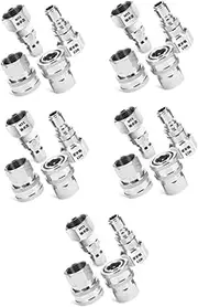 Toddmomy 10 Sets Pressure Washer Wand Quick Connect Hose Adapter for Sprayer Stainless Steel Fitting
