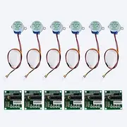 6 PCS ULN2003 Stepper Motor Drive Module 28BYJ-48 DC 5V Stepper Motor