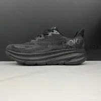 在飛比找蝦皮購物優惠-原裝 HOKA ONE Clifton 9 減震全黑跑鞋 5