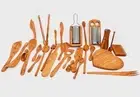 HANDCRAFTED OLIVE WOOD KITCHEN UTENSILS - SALAD SERVERS, SPATULAS SPOONS FORKS..