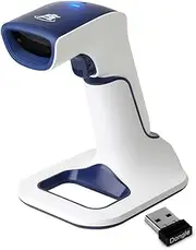 ScanAvenger Wireless Portable 1D with Stand Bluetooth Barcode Scanner: 3-in-1, Vibration, Cordless, Rechargeable Scan Gun for Inventory Management, Handheld, USB, Hand Scanners