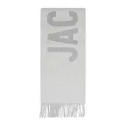 [Jacquemus] Jacquemus-Grey Wool Logoed L`éCharpe Jacquemus-Uomo OS OS