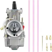 28 30 32 34mm Universal Motorcycle Carburetor With Jet Fit For 2T 4T ATV Q Go Kart Dirt Bike Scooter 50-250cc Retrofit Parts(28mm)