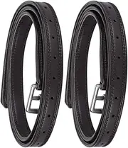 Stirrup Leathers, 2PCS Horse Stirrup Stirrup Belt Saddle Stirrups English Stirrup Leathers Stirrup Leathers for English Saddle(Dark Brown)