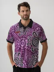 Kulture Indigenous Purple Polo