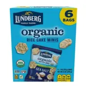 Organic Rice Cake Minis Sea Salt 6 Oz (Case Of 4) By Lundberg
