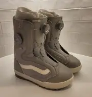 Vans 24/25 Encore Pro Khaki White Women's Size 8 Snowboard Boots Ride K2