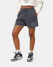 [NATIONAL COLLEGIATE ATHLETIC ASSC] National Collegiate Athletic Association Georgetown Hoyas Women's Athletic High Waisted Shorts Turbulence - Size 6 (XS) 6 (XS) Turbulence