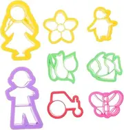 Totority 8pcs Clay Cutting Mold Clay Cutters Shapes Polymer Clay Mold for Jewelry Polymer Clay Jewelry Making Kit Clay Kit Multifunctional Clay Cutter Jewelry Clay Cutters Plastic