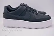 W Nike Af1 Sage Low Air Force Black White AR5339-002 Women's Size 10