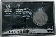 Highland Mint NHL Los Angeles Kings 4" x 6" Stadium Challenge Coin With Protector, One Size, Team Colors