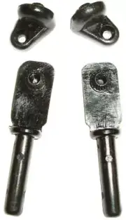 black hinges glass holders for VW T25 opening 1/4quarter light frames 4pcs C9043