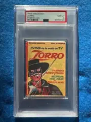 1958 Argentina Zorro Paper Pack Factory Sealed Graded PSA 8 NM-MT