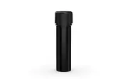 CHUBBY GORILLA 65MM FLAT PRE ROLL TUBE AVIATOR CR OPAQUE BLACK/BLACK CAP 10pack