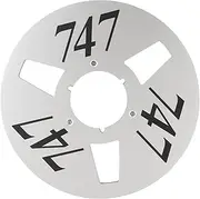 10.5 Inches Takeup Reel, Open Reel Aluminum Alloy Takeup Reel, 1/4 10.5 Inch Empty Tape Reel 3 Hole Aluminum Alloy Opening Machine Part Open Reel Takeup Reel (Silver)