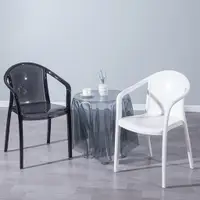 在飛比找蝦皮商城精選優惠-設計大師時尚 簡約北歐 透明椅子 水晶椅婚禮餐廳椅復古輕奢新