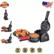 Compact Stuffled Waffle Maker - 900 Watts, Non-Stick Design, Vertical Storage