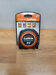 New CRESCENT LUFKIN TAPE MEASURE 1-3/16 X 25' Command Control Series Yellow Clad