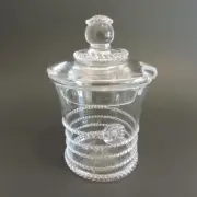Juliska Amalia Hand Blown Glass Sugar Honey Jam with Lid