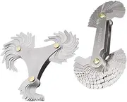 ULTECHNOVO 2 Sets Thread Gauge Screw Pitch Gauge Precise Stainless Steel Measuring Tool for Thread External Tooth Pitch