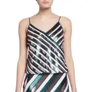 Diane Von Furstenberg Sequin top XS New With Tags