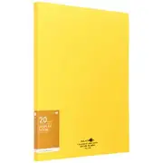 Aqua Drops Display Book A4 20 Pockets Vivid Yellow