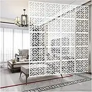 Hanging Room Divider, Wood Plastic White Screen Panels,Living Room Bedroom Office Restaurant Solid Board Room Partition,29/39cm