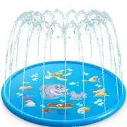 NNEOBA Inflatable Water Pool Sprinkler Mat for Kids