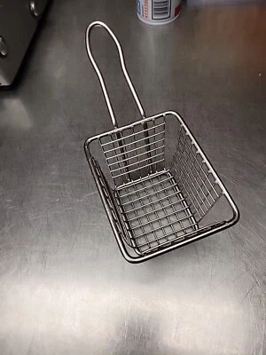 Mini French Fry Table Serving Basket Stainless Steel Commercial Residential