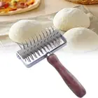 Bread Homemade Stainless Steel Dough Roller Pizza Docker Wheel Baking Tool