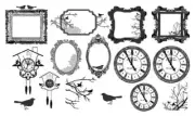 Kaisercraft, 13th Hour, Transparent Embellishments, Acetate Shapes, Frames, Bird
