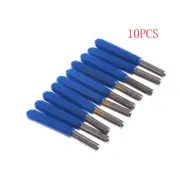 10x 3.175mm Carbide PCB Engraving Bits CNC Router Tool 10 Degrees 0.1 FF