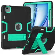 MCC Stylish Shockproof iPad Air 11" 2025 Case Cover Kids Apple 7th Gen [Black+Light Blue]