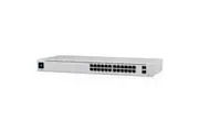 UBIQUITI UniFi 24 port Managed Gigabit Switch - 16x PoE+ Ports, 8x Gigabit Ethernet Ports, with 2xSFP - 120W - Touch Display - Fanless - GEN2