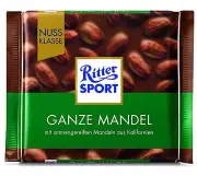 2 x 100g Ritter Sport Ganze Mandel / Whole Almond New from Germany