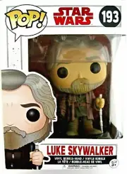 Funko POP Star Wars #193 Luke Skywalker Last Jedi Vinyl Bobble-Head New in Box