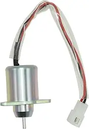 OEM 118400-61950 12V Stop Solenoid ，Compatible with Yanmar 2V78 2V750 ，Compatible with John Deere