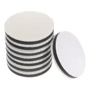 8pcs 5" Wool Felt Sponge Polishing Pad Hook Loop Buffing Wheel