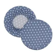 Bar Stool Cover, 2 Pack Stool Cushion Cover for 12"-14" Chair, Blue White