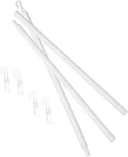 HOMSFOU 1 Set Venetian Blind Rod Vertical Blind Wand Long Window Blind Mini Blinds Blind Opener Replacement Parts Mechanism Curtain Accessories Mini Blind Wand Pp White Automatic Fabric